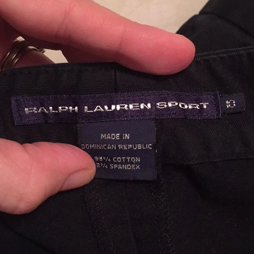 Ralph Lauren Sport Black Pants Size 10